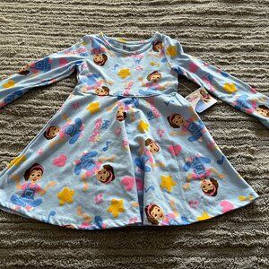 TODDLER GIRL'S MS. RACHEL L/S SLEEVED DRESS-5T-NWT!